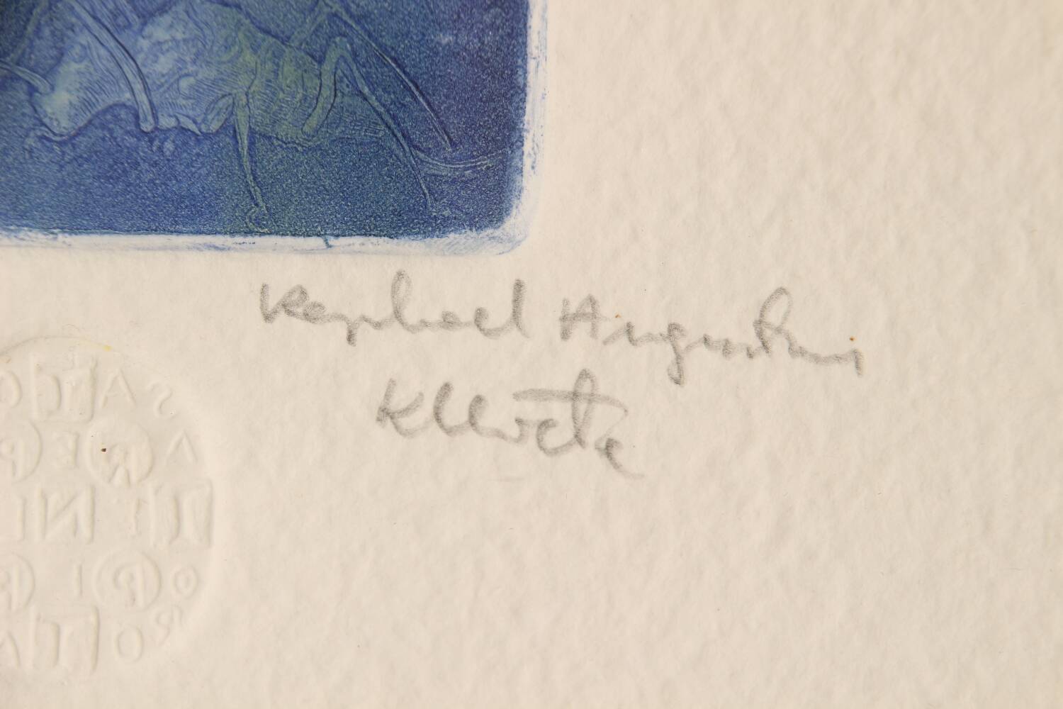 Raphael Augustinus Kleweta print on paper