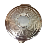 Guilloche silver metal candy box