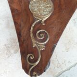Pedestal table above marble