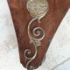 Pedestal table above marble