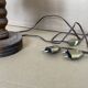 Lot de 2 lampes en bois anciennes