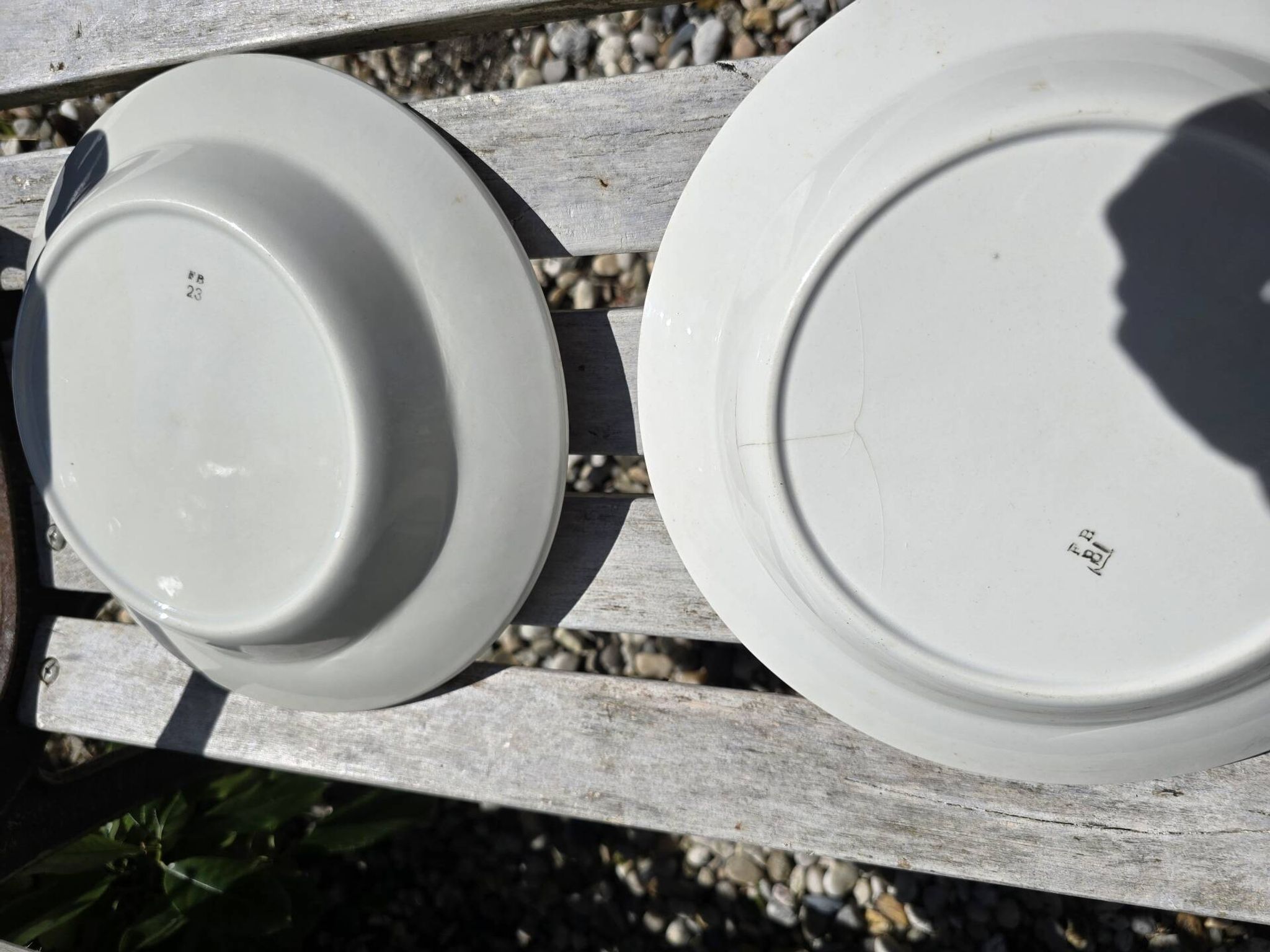 Plats anciens ronds et ovales, années 60 -70