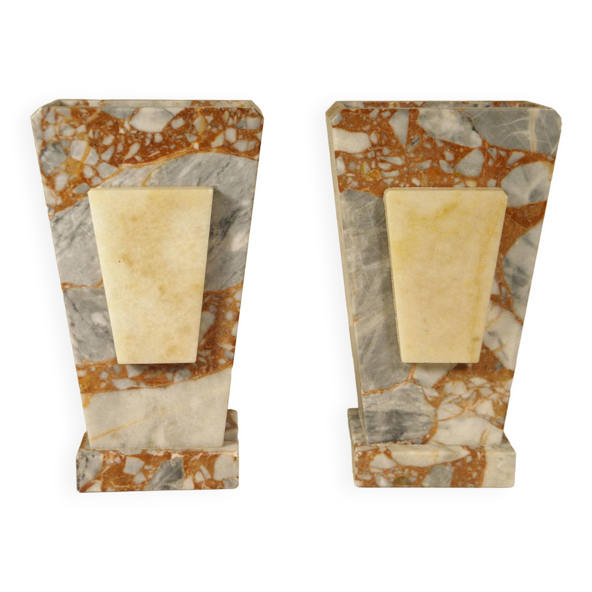 Pair of marble bookends