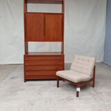 Vtg Mid Century Danish Chest Drawers Wall Unit Media Cabinet Room Divide  #530