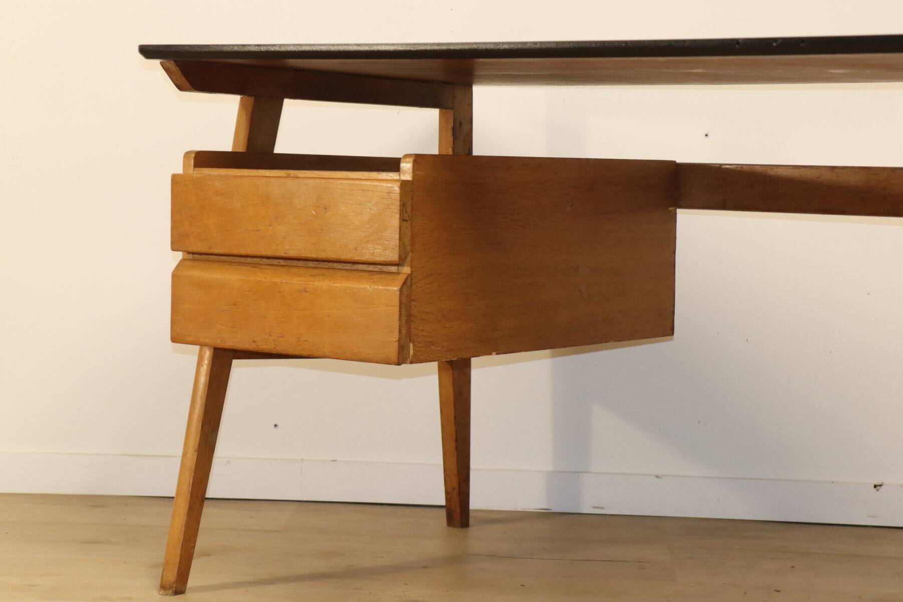 Vintage oak desk, 1950s
