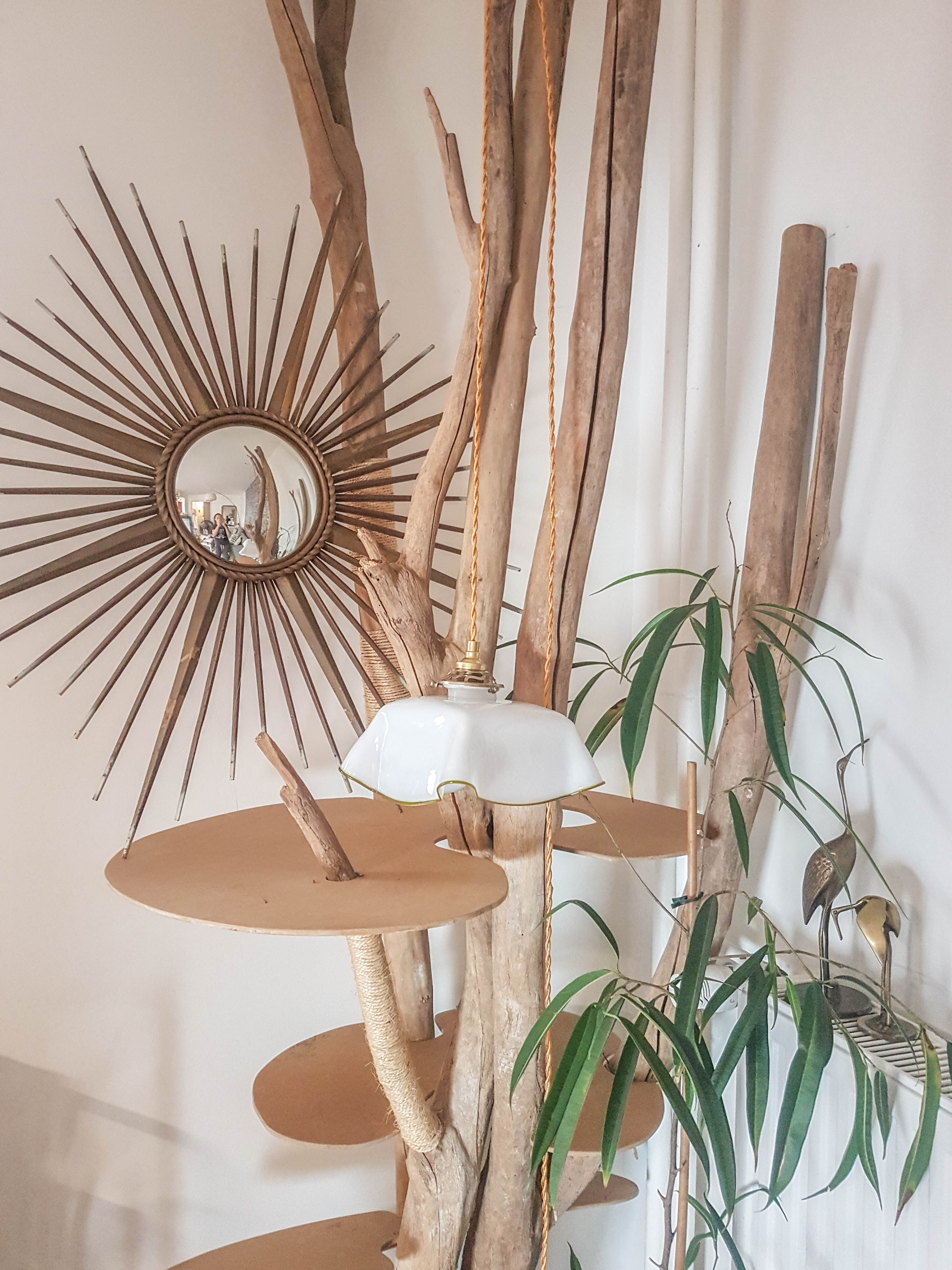 Vintage square hanging lamp