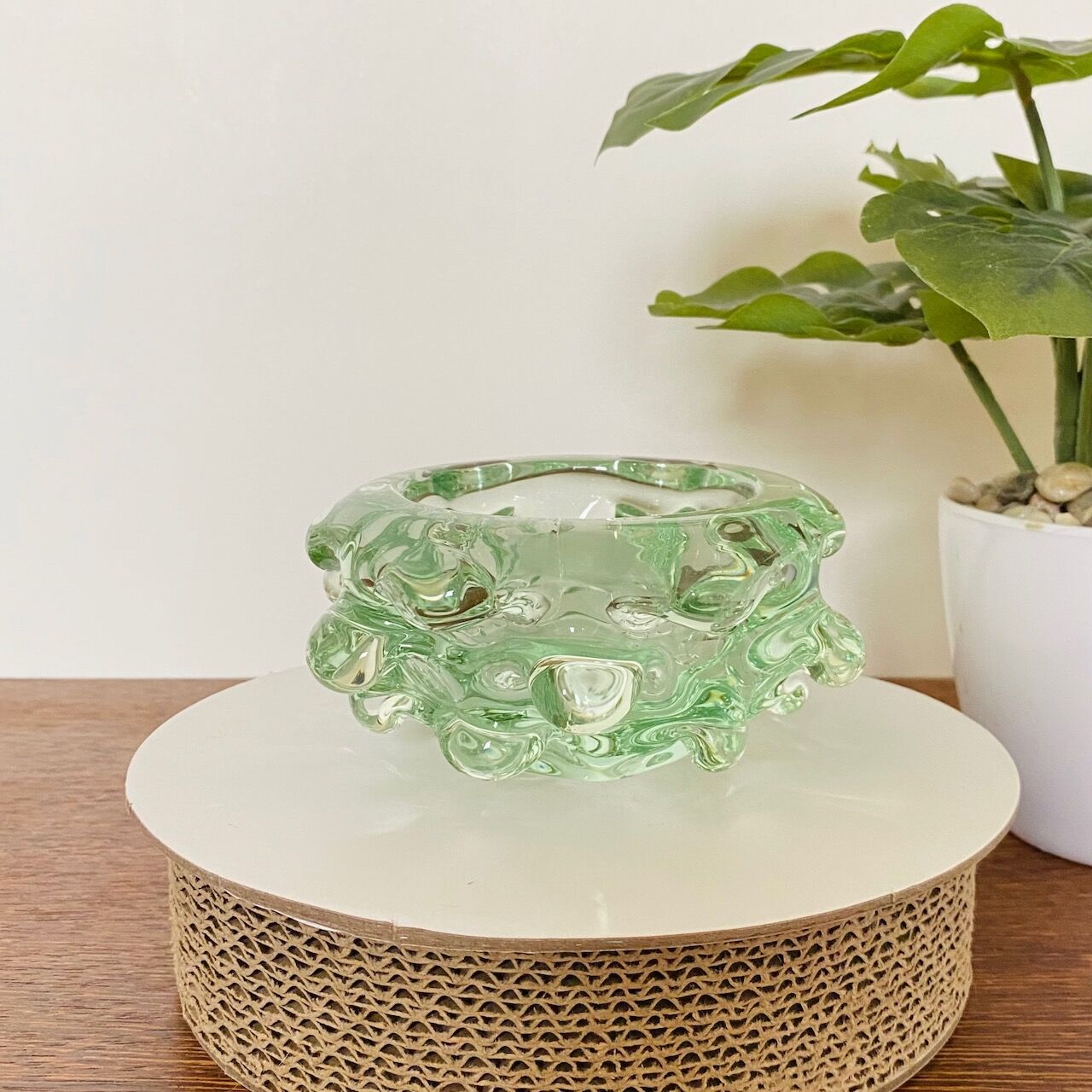 Green Murano bowl