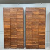Pair of large drop-front notary cabinets (refurbished)