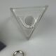 60s 70s Peill & Putzler Cube wall lamp Wall Sconce Ice Glass Space Age