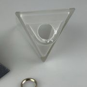 60s 70s Peill & Putzler Cube wall lamp Wall Sconce Ice Glass Space Age