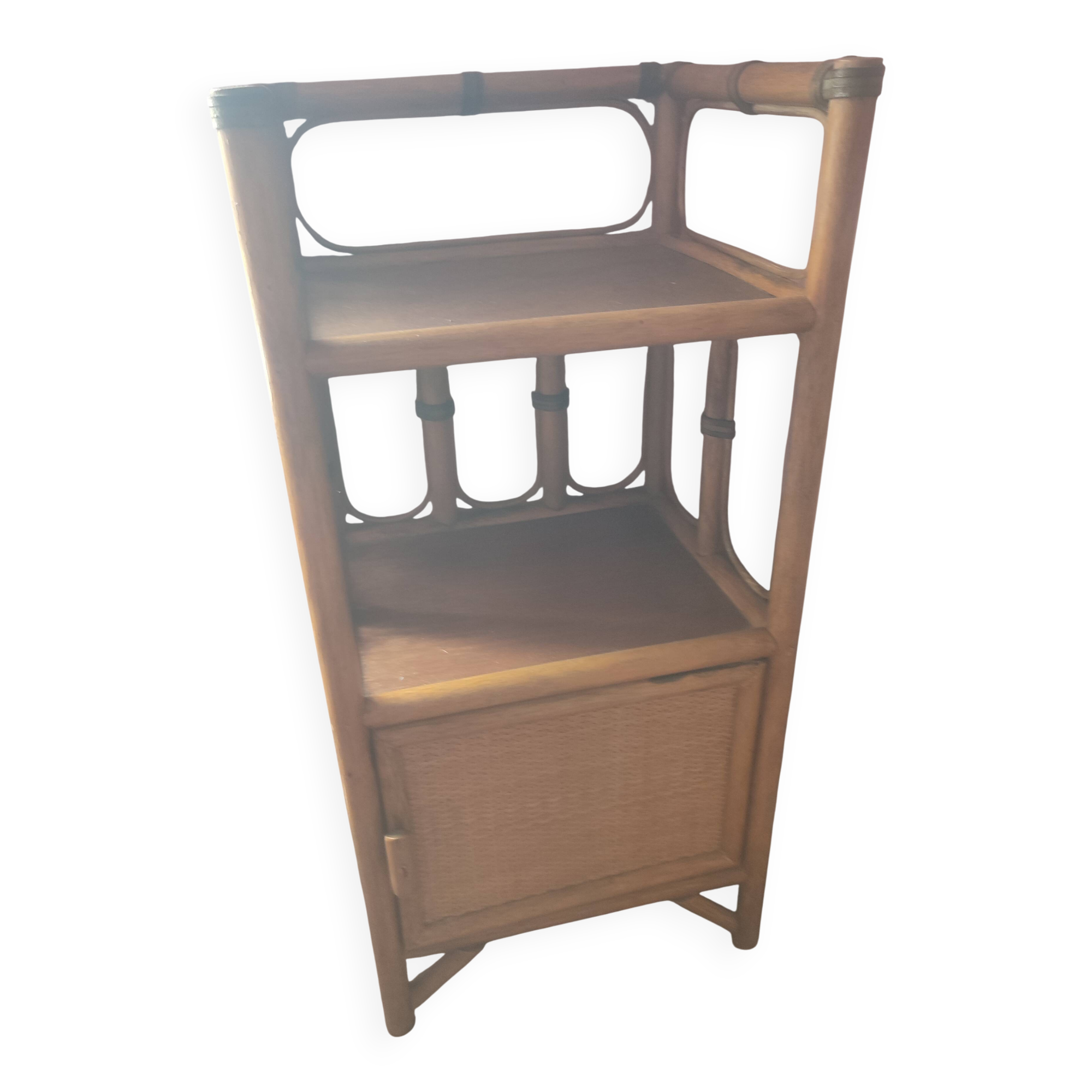 Rattan bedside table or small piece of furniture