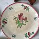Set of 7 dessert plates gien model "lorraine" hand painted 30-40s