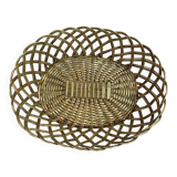 Brass woven basket