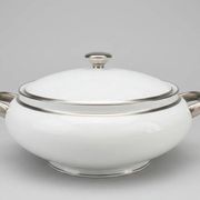 Raynaud soup tureen model Fontainebleau platinum