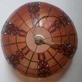 Mother-of-pearl brass pendant chandelier, bohemian country decoration, handcrafted