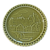 Plate faience of gien castle of gien