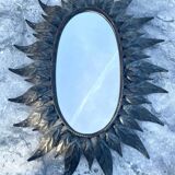 Oval leafy mirror - 1960 - sun mirror style