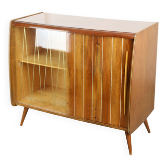 Mid-Century Turntable Lp Cabinet / Sideboard, 1950s