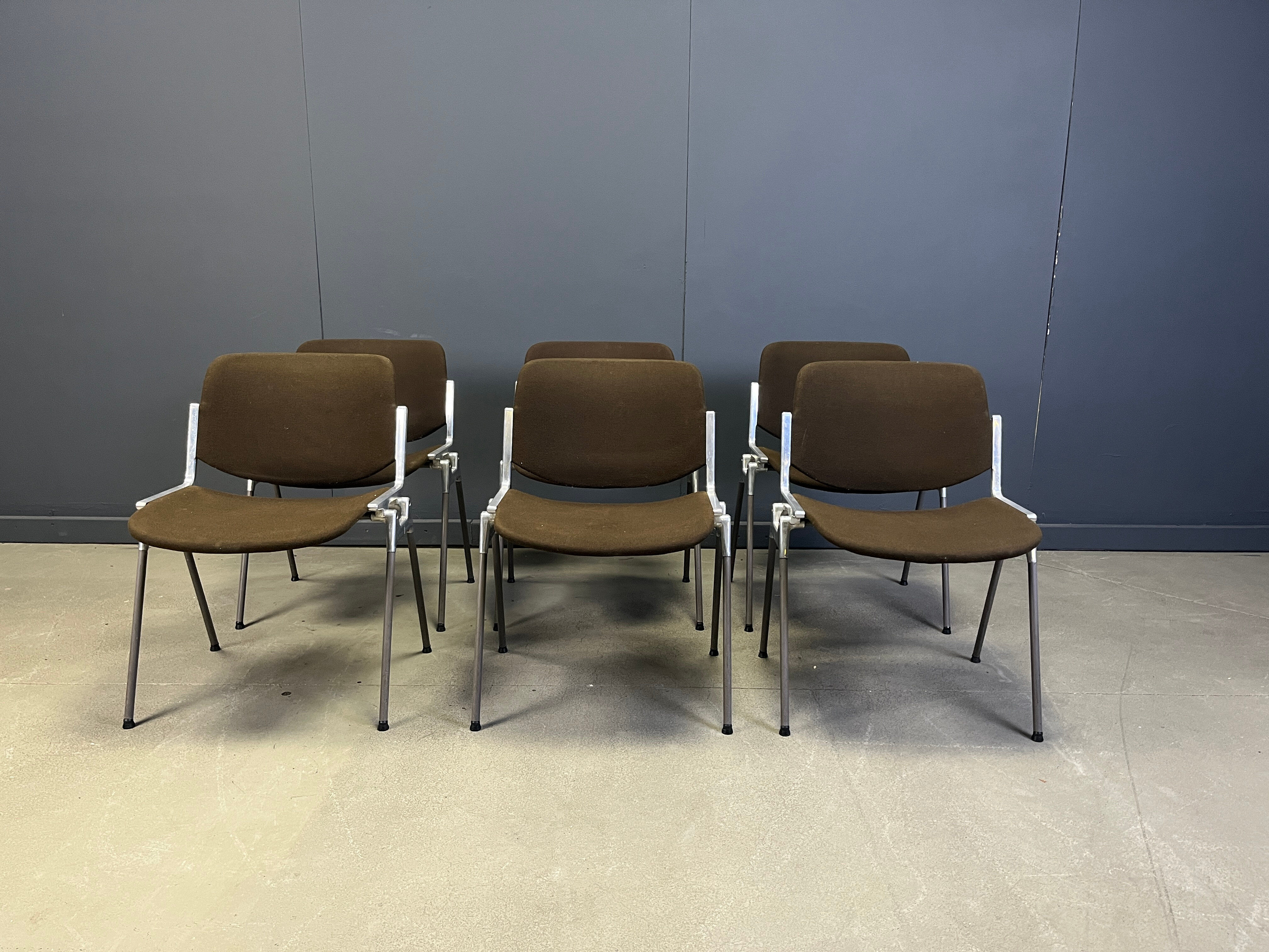 Vintage DSC 106 side chairs by Giancarlo Piretti for Castelli - set of 6