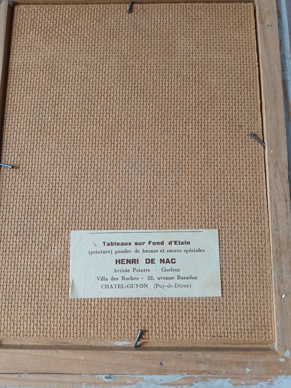 Painting Henri de Nac