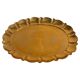 Hollywood Regency Large Oval Brass Tray by Firma Lars Holmström, Sweden 1940's
