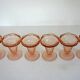 6 vintage Rosaline Luminarc fruit bowls