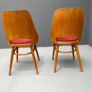 Pair of TON Model 514 Dining Chairs – Radomír Hofman, 1960s