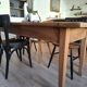 Walnut farmhouse table 200x80 8 people.