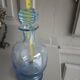 Carafe bleue Art Déco