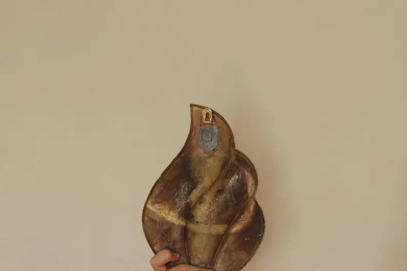 Pair of Swedish Mid-Century Brass Wall Sconces