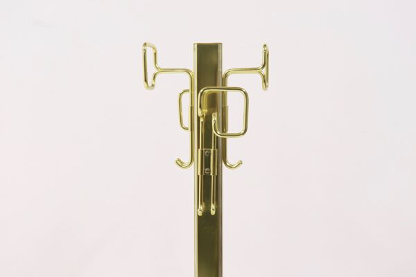 Porte-manteau mi-siècle en laiton chromé Belgo Chrom 1970