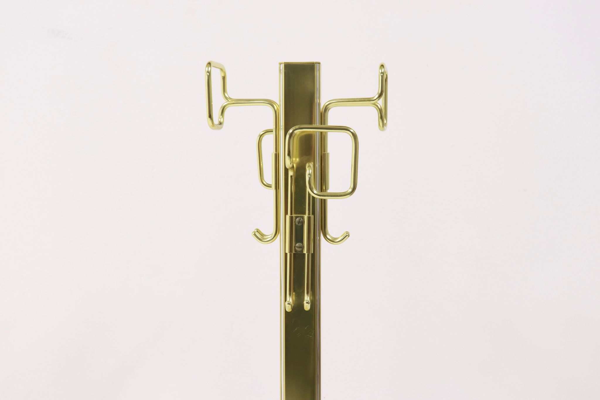 Porte-manteau mi-siècle en laiton chromé Belgo Chrom 1970