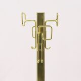 Mid century Belgo Chrom brass & chrome coat rack 1970s