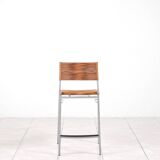 „Miss B“ steel lacquered aluminium bar stool by Tito Agnoli