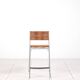 Tabouret de bar en aluminium laqué « Miss B » par Tito Agnoli