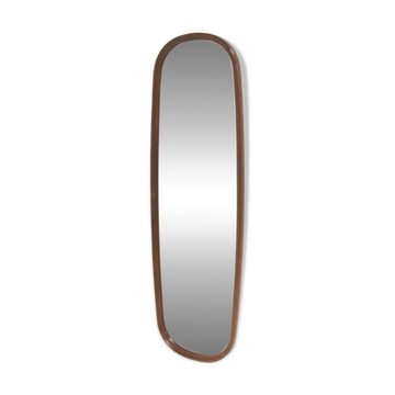 Scandinavian teak mirror, 120x38cm, Sweden, 1960