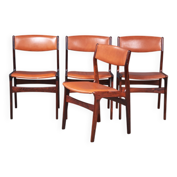 Dining Chairs in Rosewood by Nova, Denmark, 1960s, Set of 4