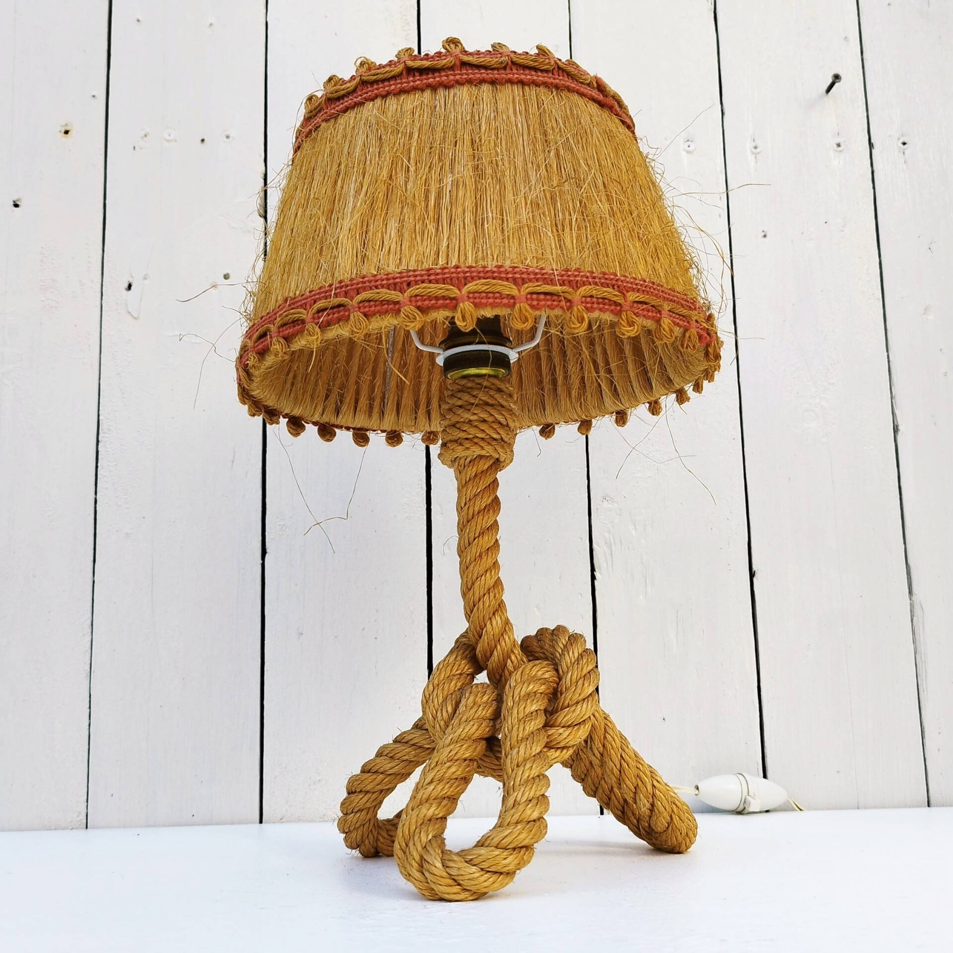 Rope table lamp Audoux Minet design