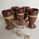 Set of 5 stoneware mazagrans.