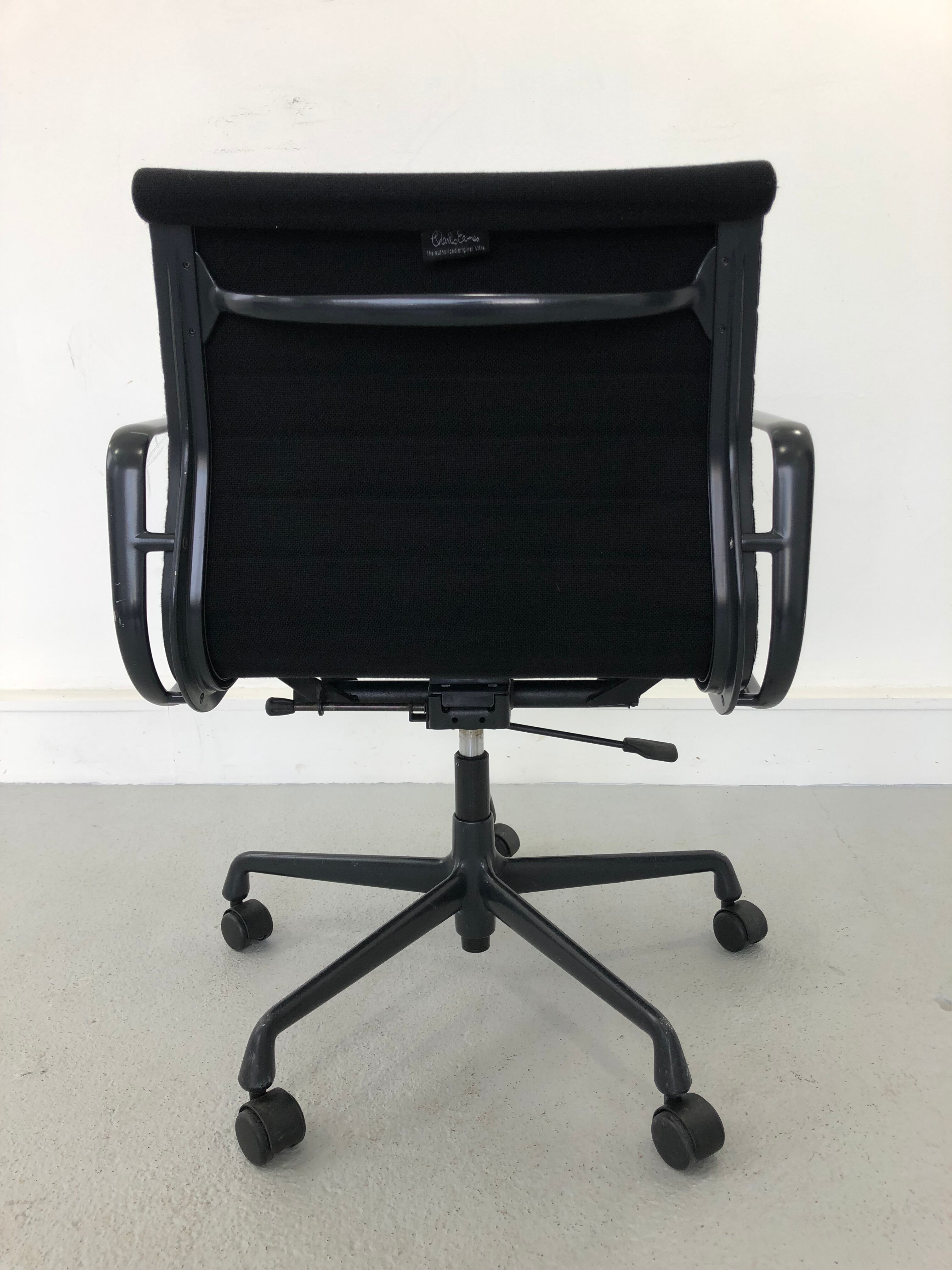 Aluminum black model EA 117 swivel chair by Charles & Ray Eames for Vitra