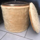 Pouf moumoute vintage