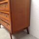 Vintage wooden and rattan dresser