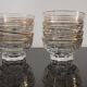 8 glasses of champagne bordered gold and feet star vintage 30'S years