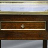 Pair of Louis XVI Style Nightstands with White Carrara Marble