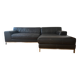 Black leather corner sofa – IKEA KRAMFORS – timeless design