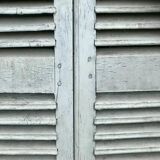 Set of 2 pairs of 19th century solid oak shutters