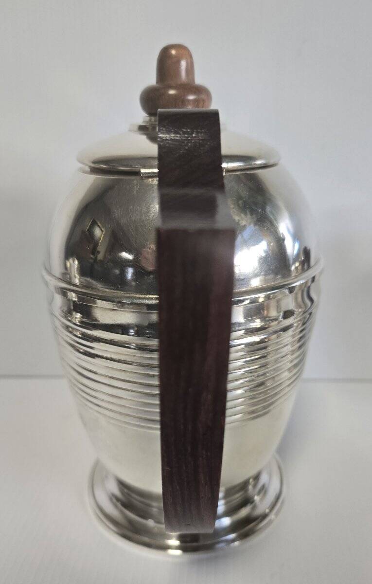 Art Deco tea or coffee service in silver-plated metal
