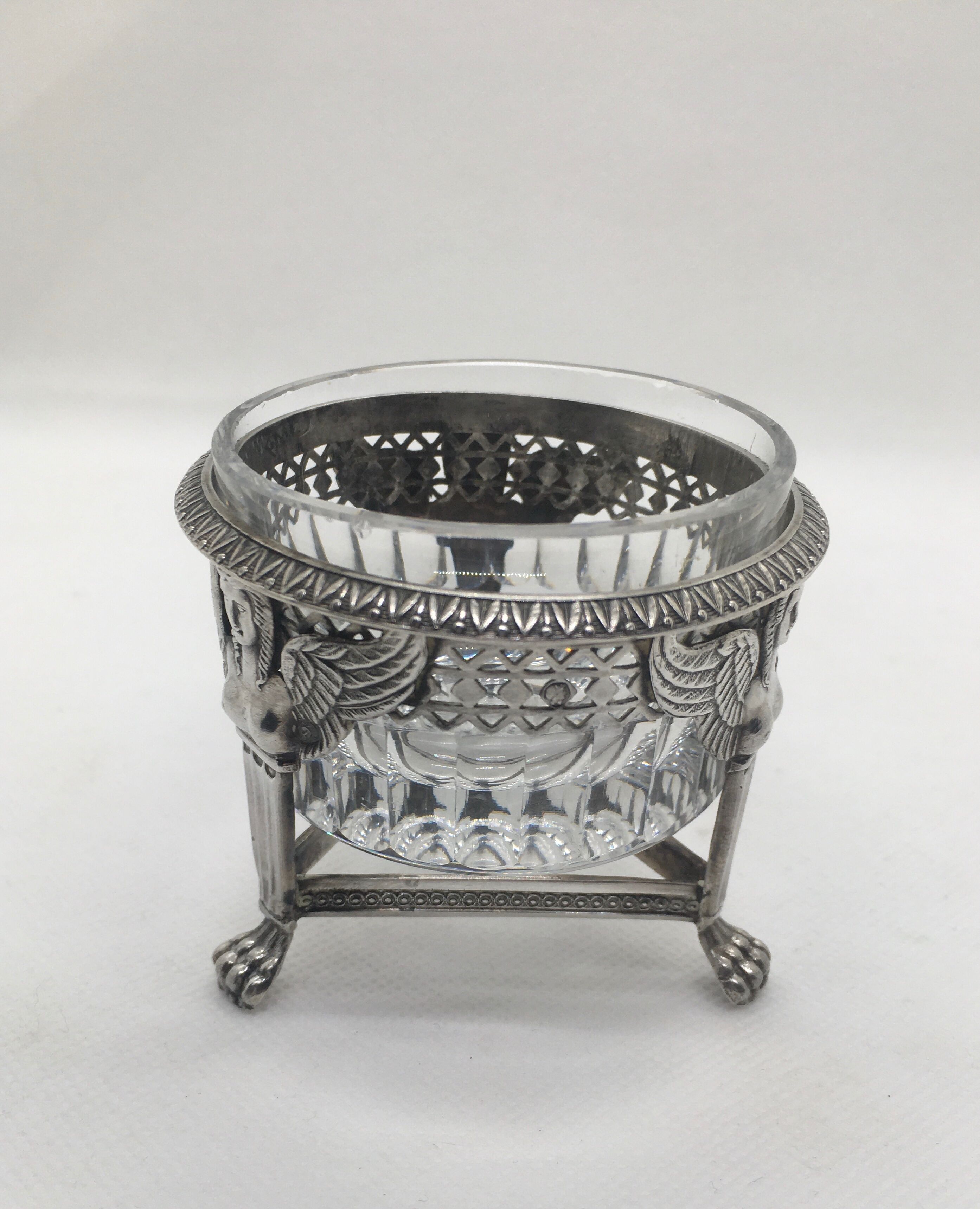 Silver caviar pot