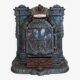 Mobile cast iron stove model "la chatte" designed by the French engineer Edmond Chaboche in 1883.