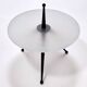 Tripod Beech and Glass Side Table in the Style of Cesare Lacca, Italy, 1980s